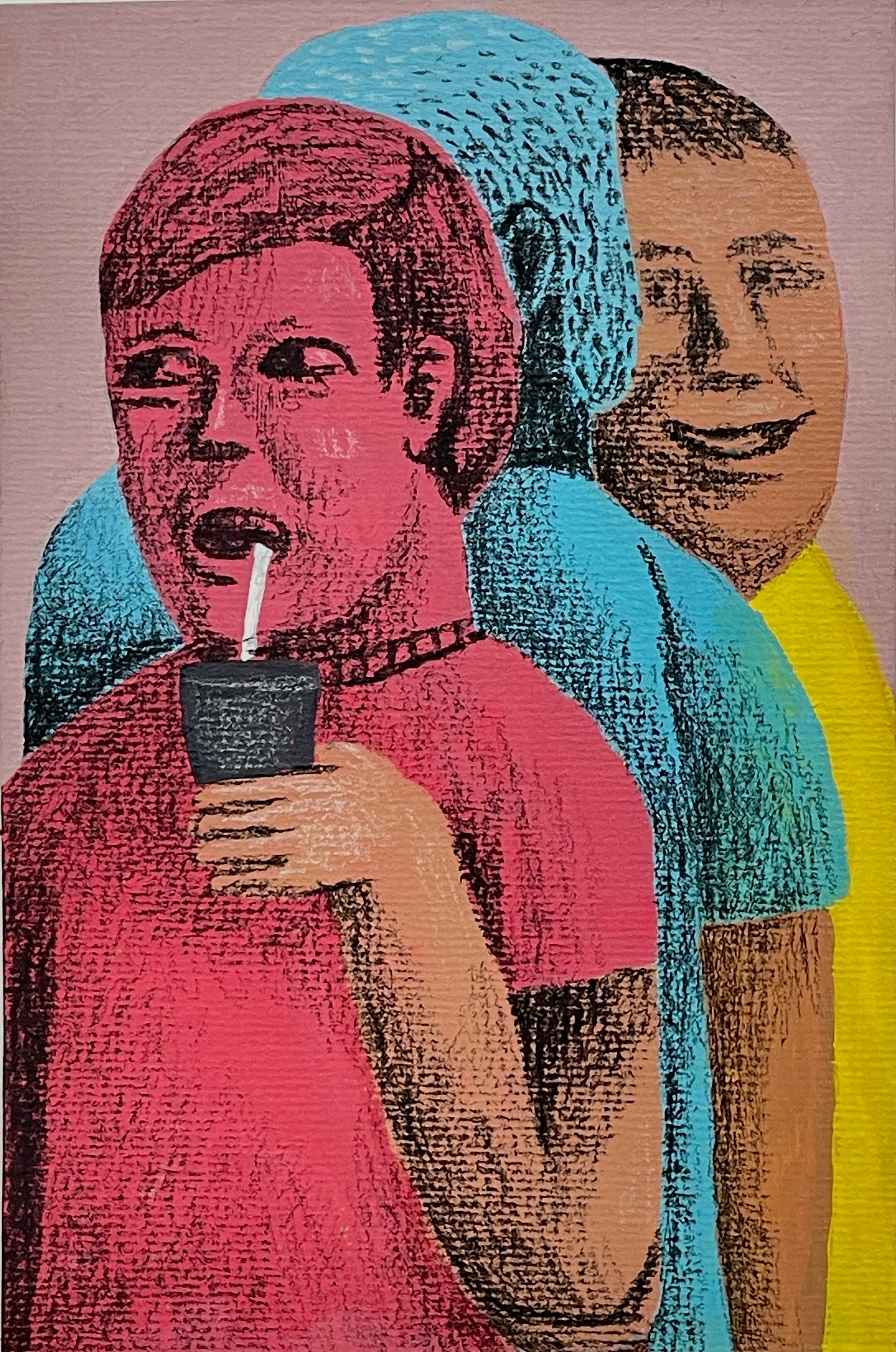 Original Mixed Media Drawing