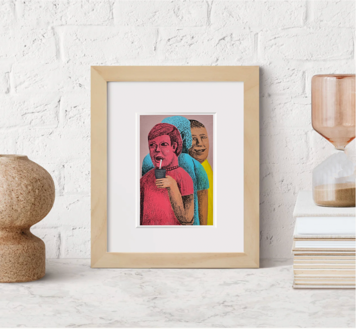 Original Mixed Media Drawing