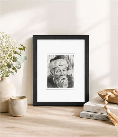Original Charcoal Drawing